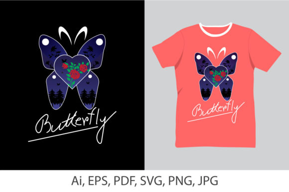 Butterfly Girls T-shirt Design: A Versatile Asset for Modern Creators