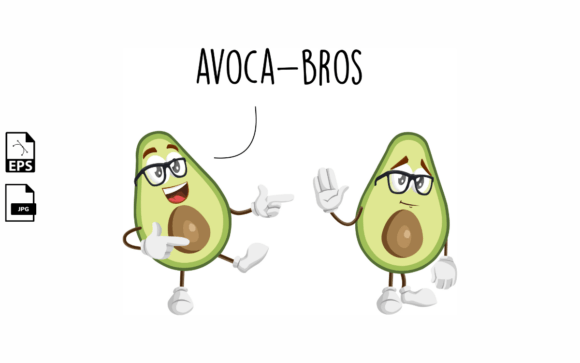 Charming Avocado Kawaii: Your Next Design Essential
