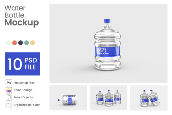 Elevate Your Product Designs: The Water Bottle Mockup Collection