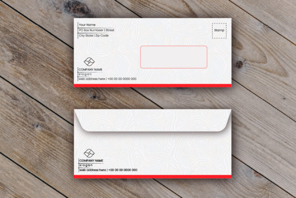 Elevate Your Stationery: The Corporate Envelope Template with Window