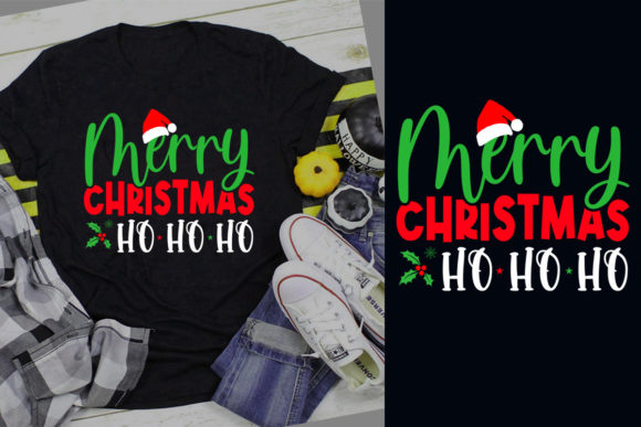 Merry Christmas Ho Ho Ho T Shirt Craft: Festive Design
