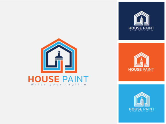 Minimal House Painting Logo Design: A Smart Branding Concept