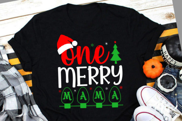 One Merry Mama SVG: Your Go-To Christmas T-Shirt Design