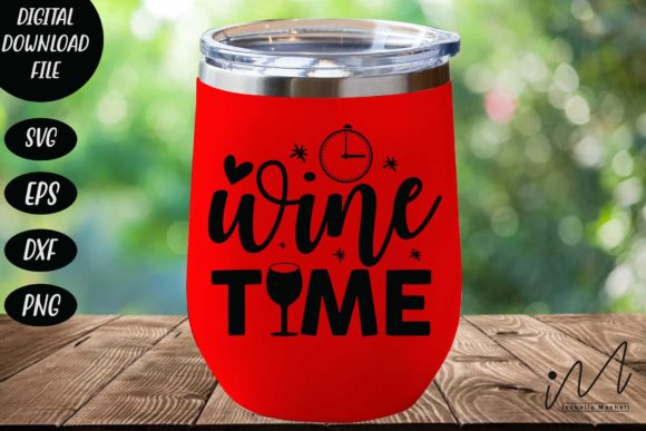 Wine Time Tumbler SVG: Your Go-To Design for Casual Branding